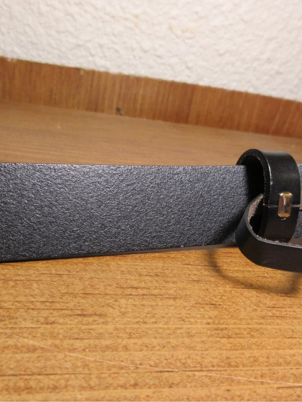 J. Crew Black Leather Belt with Gold Twisted Buckle